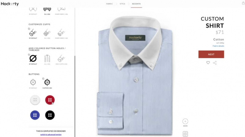 Онлајн листа светлеће плаве пругасте Винчестер кошуље са крагном на дугмад