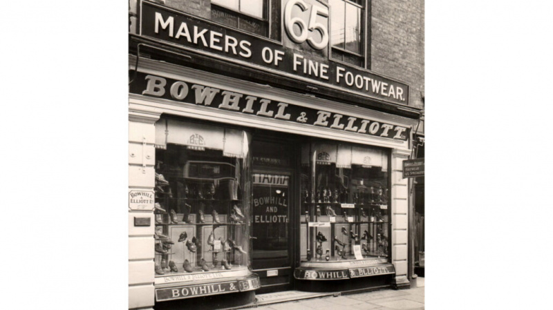 Desde 1874, Bowhill & Elliott ocupa o mesmo local da loja