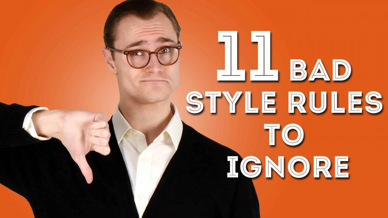 11 reguli de stil bărbaților răi de ignorat