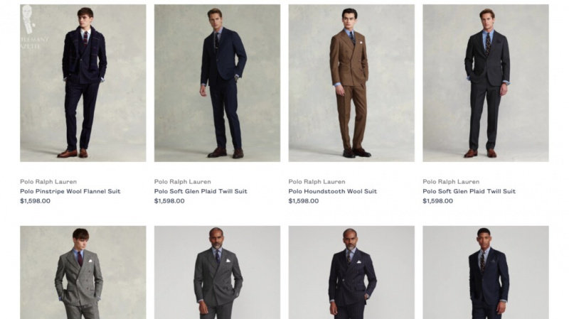 Obleky Polo Ralph Lauren jsou cenově slušně v souladu s kvalitou látky a konstrukce.