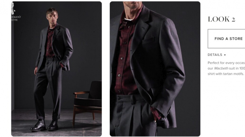 Caruso nabízí vysoce kvalitní obleky z hlediska materiálů a konstrukce.