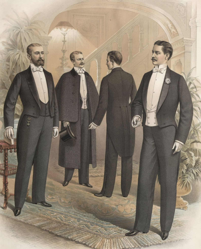 Les tenues de soirée étaient très formelles au début des années 1900