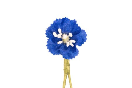 Flor de botão de lapela mini Delphinium azul escuro