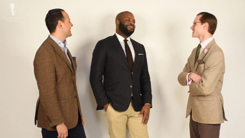 Raphael, Kyle et Preston discutent; parler de vêtements pour hommes classiques peut-être?