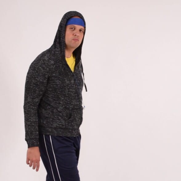 Raphael nosí na veřejnosti sportovní oblečení