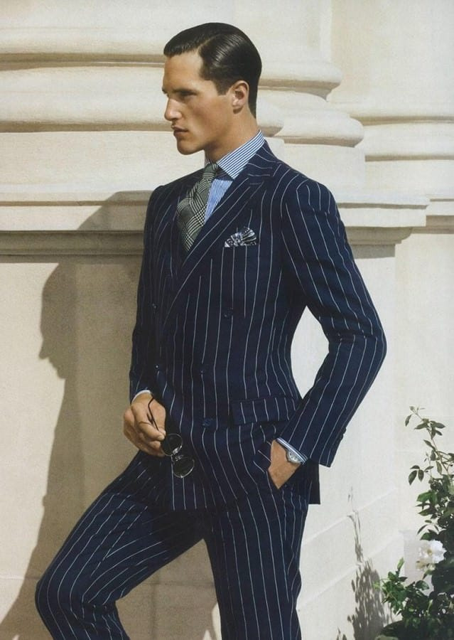 Chalk Stripe Suit Ralph Lauren