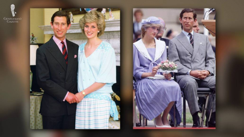 Le prince Charles et feu la princesse Diana