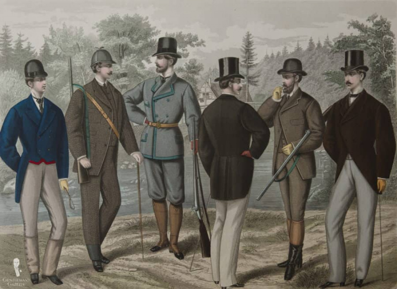 Messieurs de la campagne en 1875