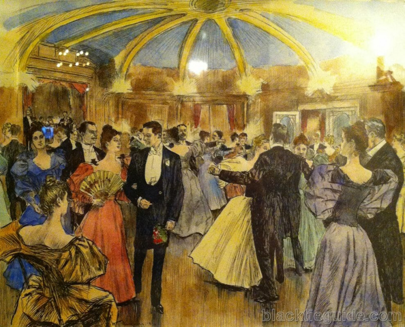 Une danse Tuxedo Club illustrée dans Harper