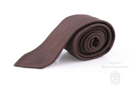 Grenadine svilena kravata u smeđoj boji - Fort Belvedere