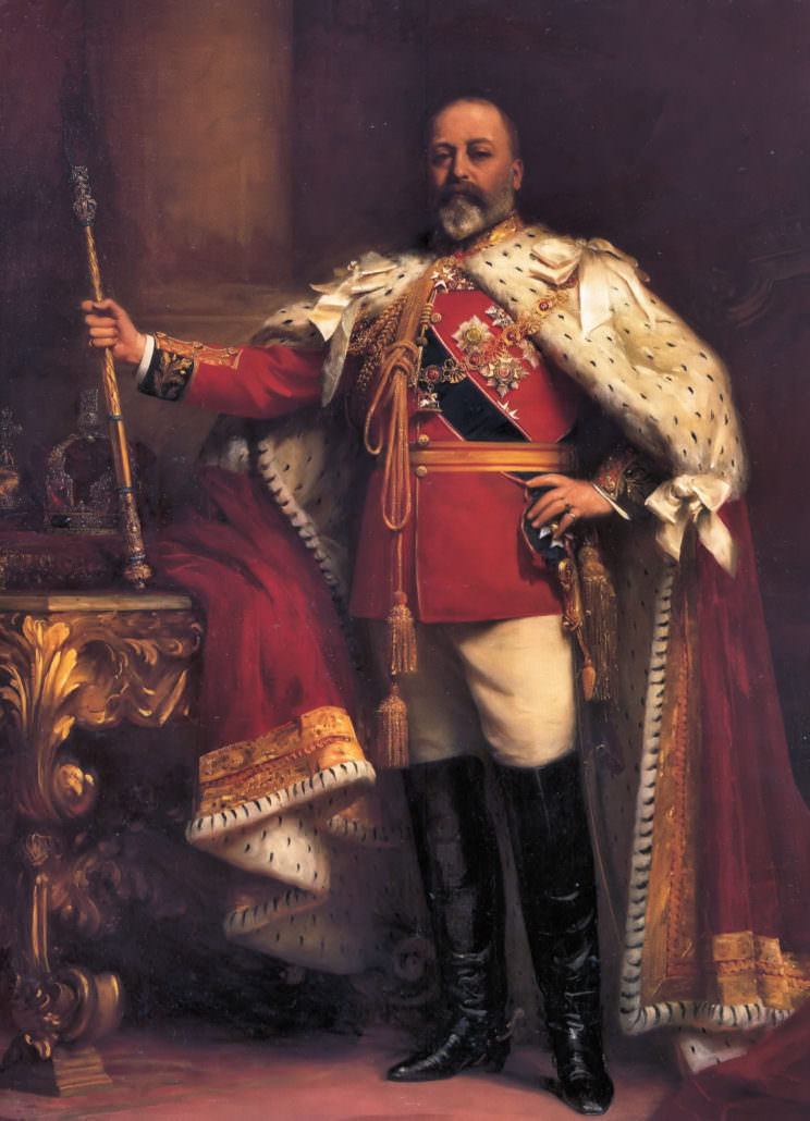 Edward VII pod punim regalijama