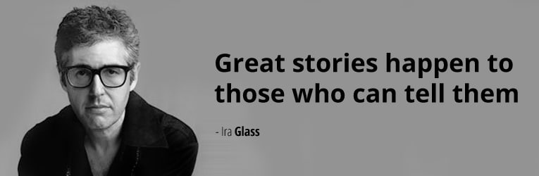 Ira Glass sur la narration.