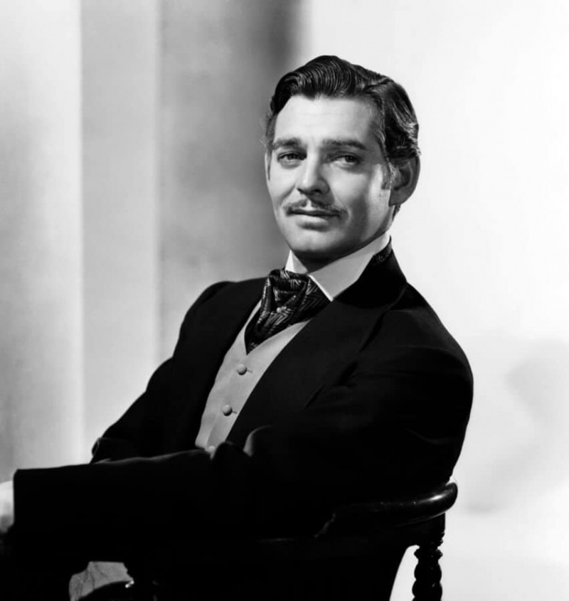 Gable jako Rhett Butler v Gone with the Wind