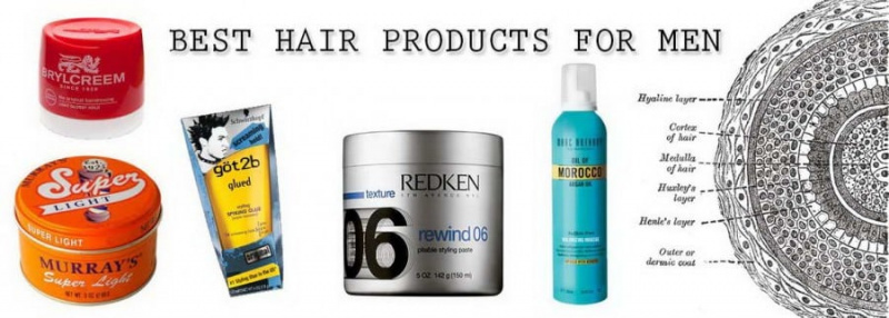 Разни производи за косу за мушкарце