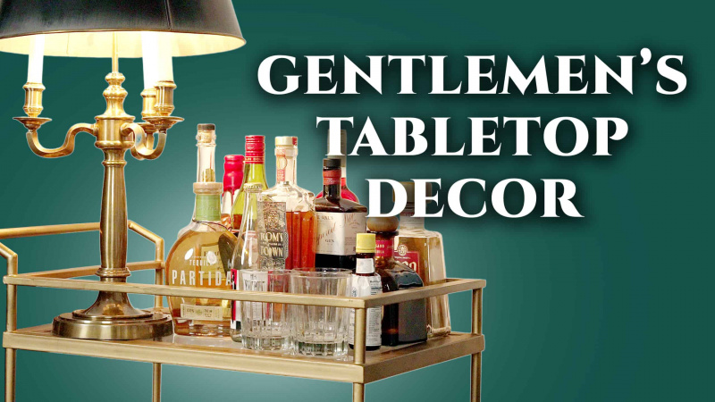 Design d'intérieur de table pour messieurs (décoration maison classique)