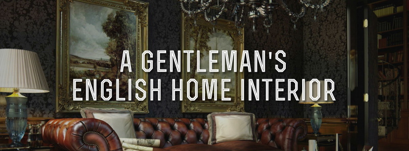 Intérieurs de maison anglais: décor de gentleman classique