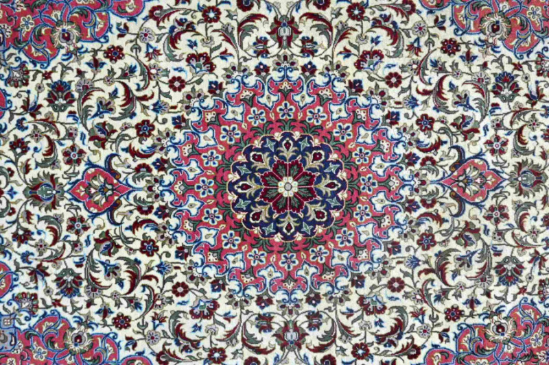 En krånglig orientalisk matta