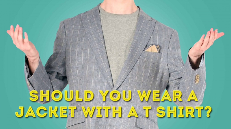 Ar turėtumėte dėvėti švarką su marškinėliais?