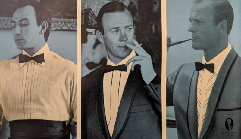 Moda de camisa dos anos 60 com pregas largas, debrum contrastante e padrão de contraste diagonal