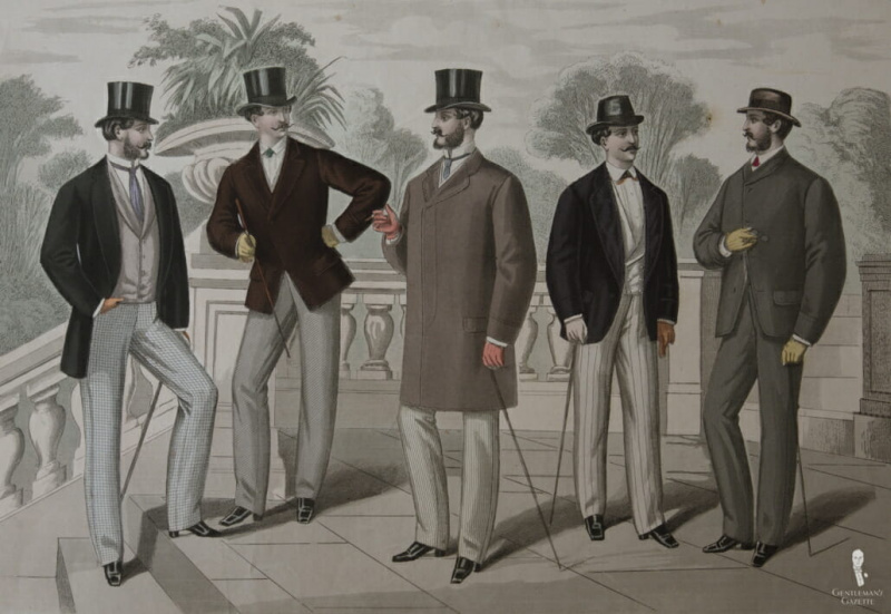 1870年代のパンツとパンタロンのファッション