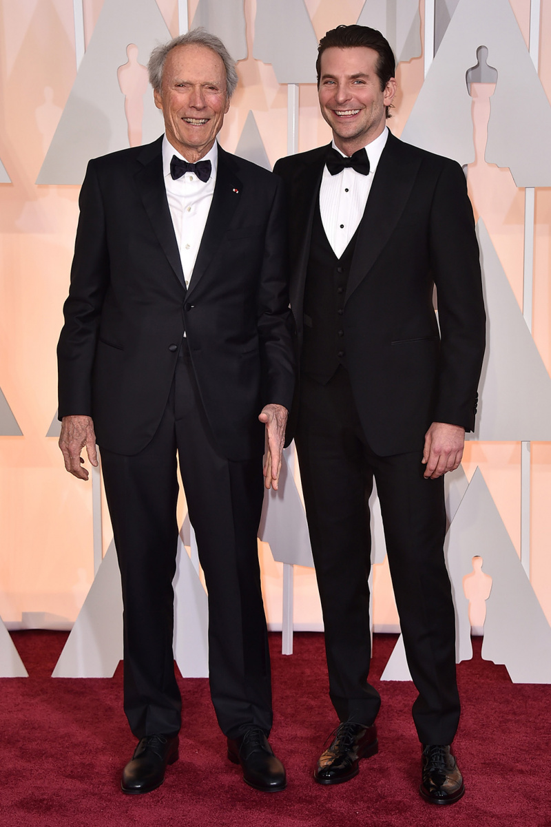 Clint Eastwood et Bradley Cooper aux Oscars 2015