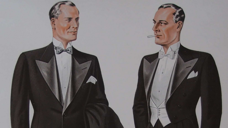 Cravate noire de l'ère de la dépression - L'âge d'or des smokings des années 1930