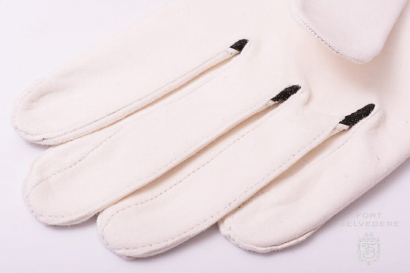 Bijele večernje kožne rukavice bez podstave tvrtke Fort Belvedere