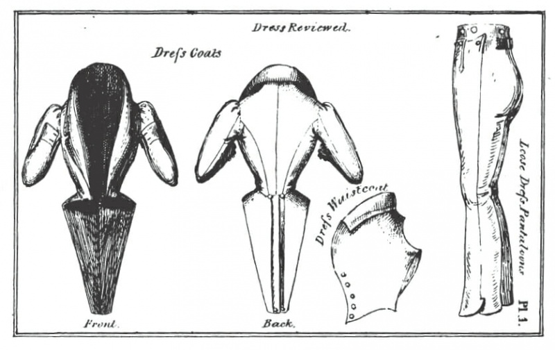 Gilet de costume anglais 1830.