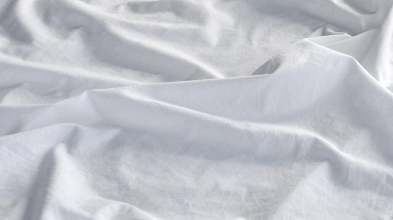 Tissu en linon blanc