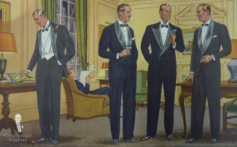 Klassieke zwarte stropdas uit de jaren 30 - die je tegenwoordig zo kunt dragen