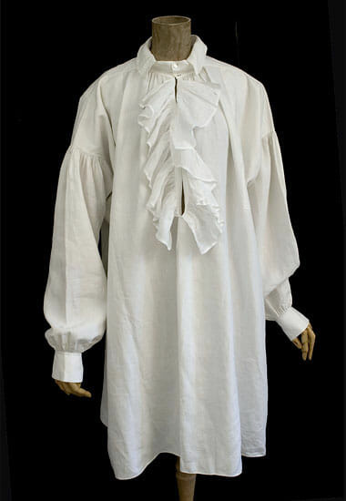 Reprodukcija košulje iz Regency doba.