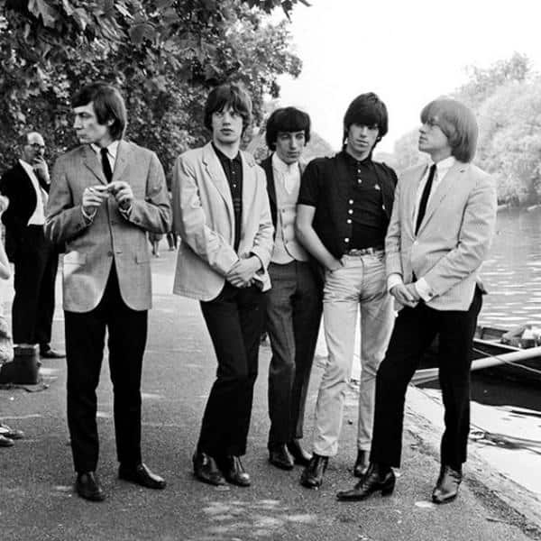 Rolling Stones com botas Chelsea