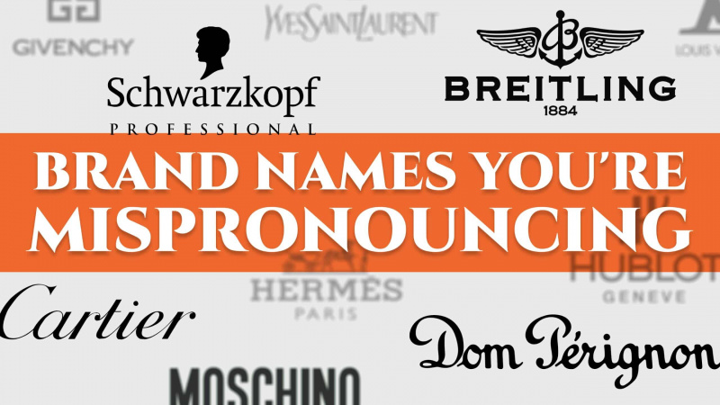 nomes de marcas com pronúncia errada em escala