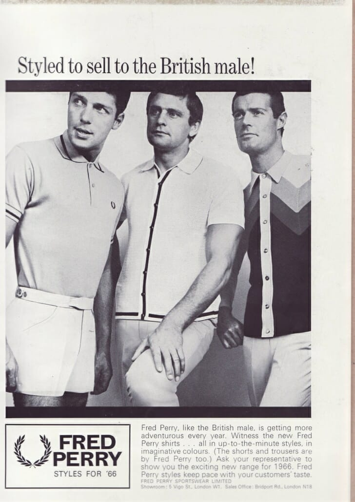 Styles Fred Perry pour 1966