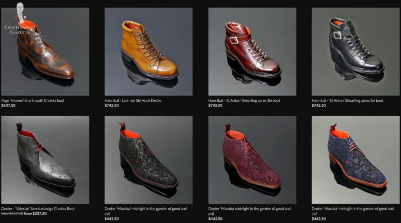 Différentes chaussures élégantes de Jeffery West