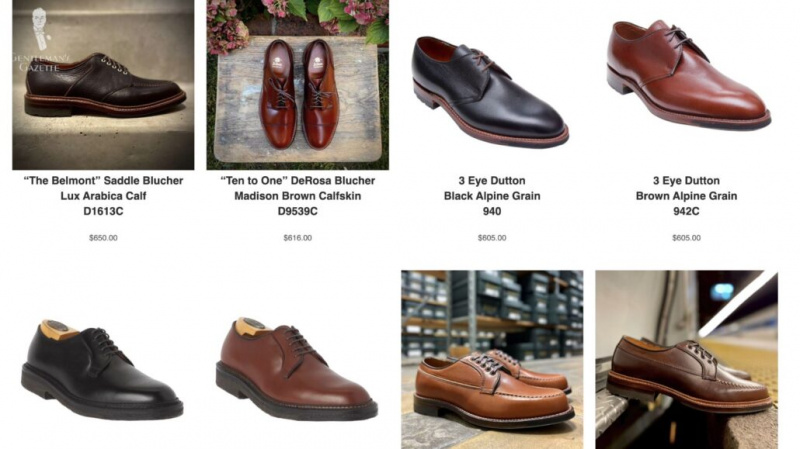 Une sélection de chaussures Alden