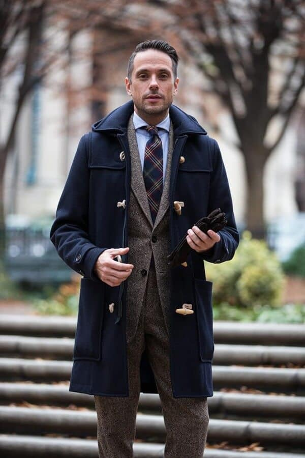 Brian Sacawa na sobě Duffle Coat