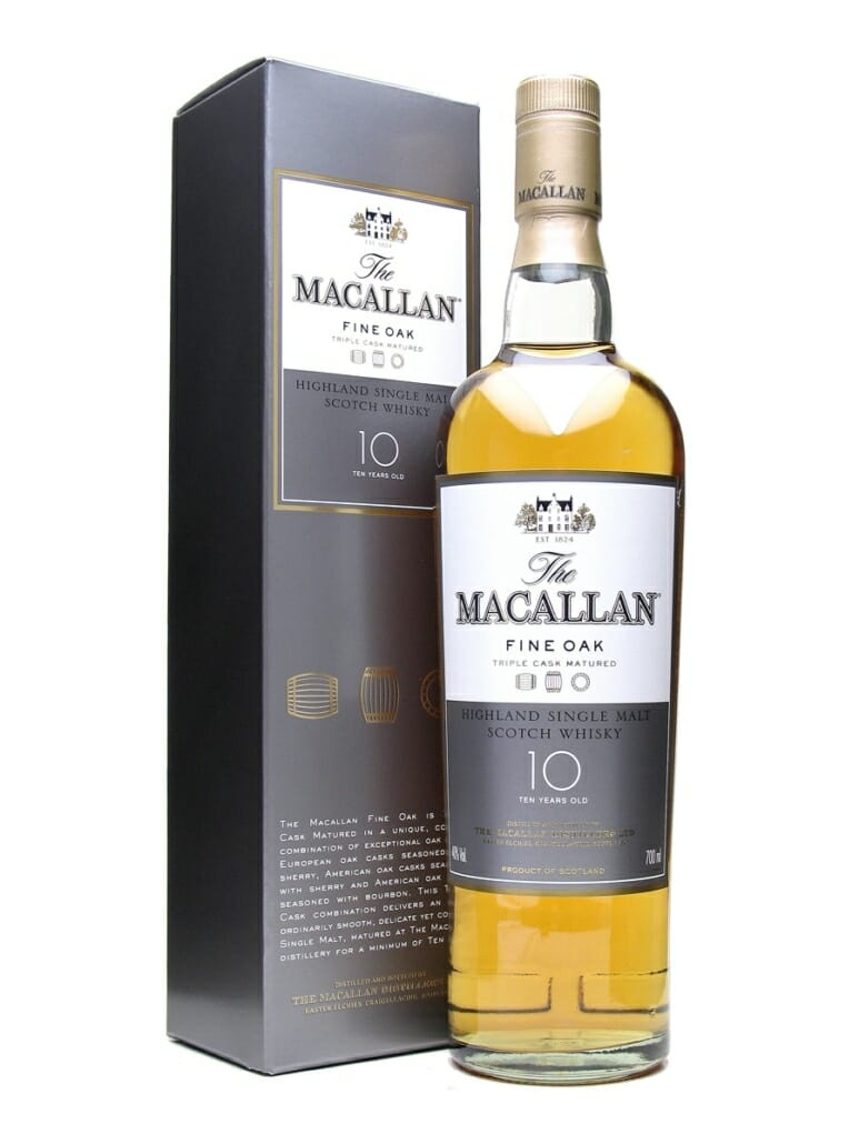 Whisky escocés Macallan de 10 años