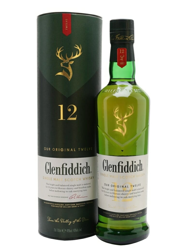 Whisky escocés Glenfiddich de 12 años