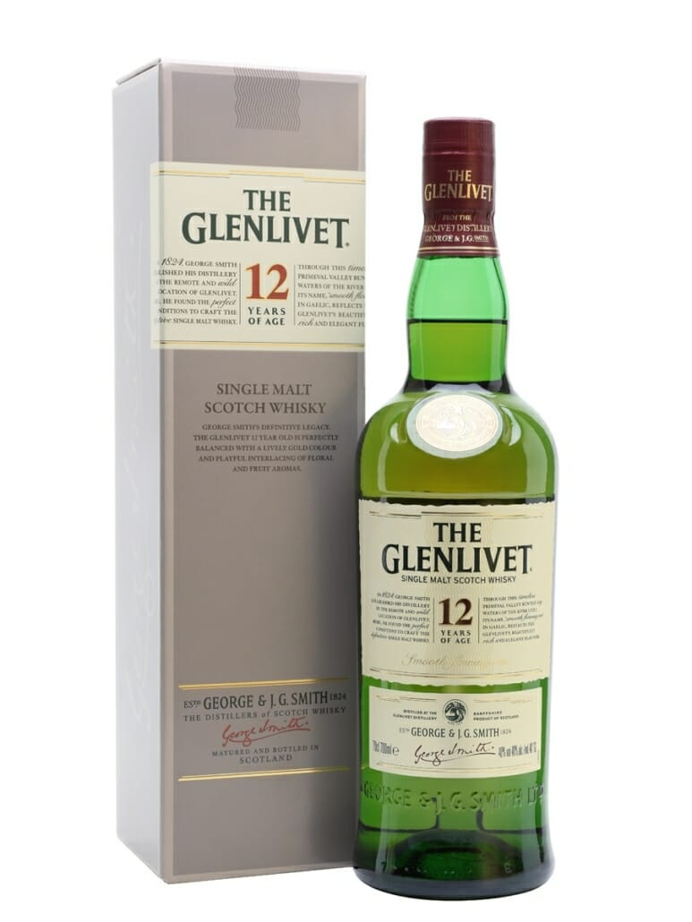 Whisky escocés Glenlivet de 12 años