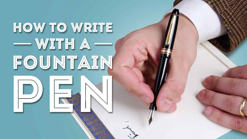 comment écrire avec un stylo plume à l