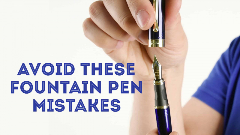 erreurs de stylo plume mises à l