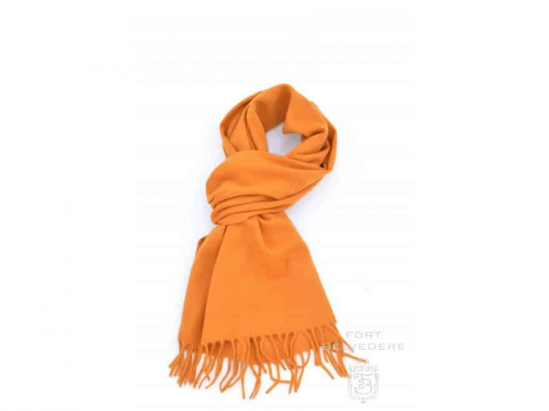 Kašmírový šátek v barvě Solid Sunflower Orange - Fort Belvedere