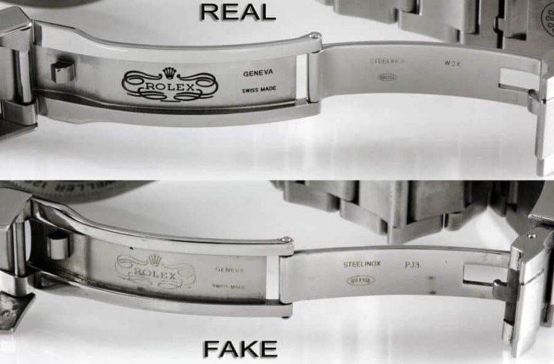 En riktig vs falsk Rolex