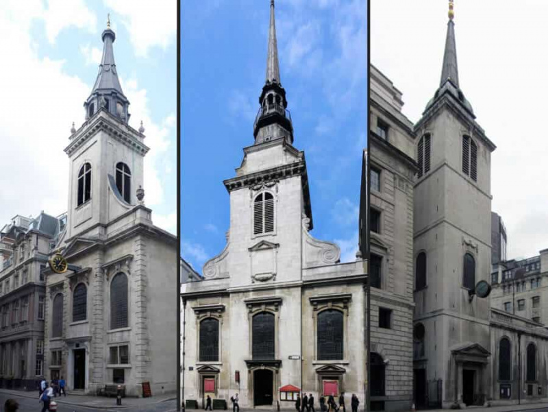 LTR St. Edmund, King and Martyr, City of London, St. Martin, Ludgate, St. Margaret, Lothbury - tous Londres