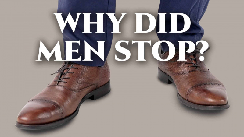 Por que os homens pararam de usar sapatos sociais?