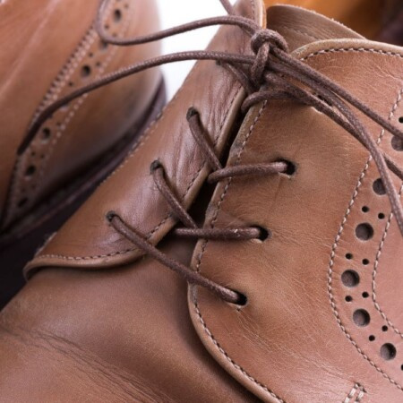 Lacci per scarpe marrone medio rotondi - Lacci per scarpe eleganti in cotone cerato Luxury di Fort Belvedere