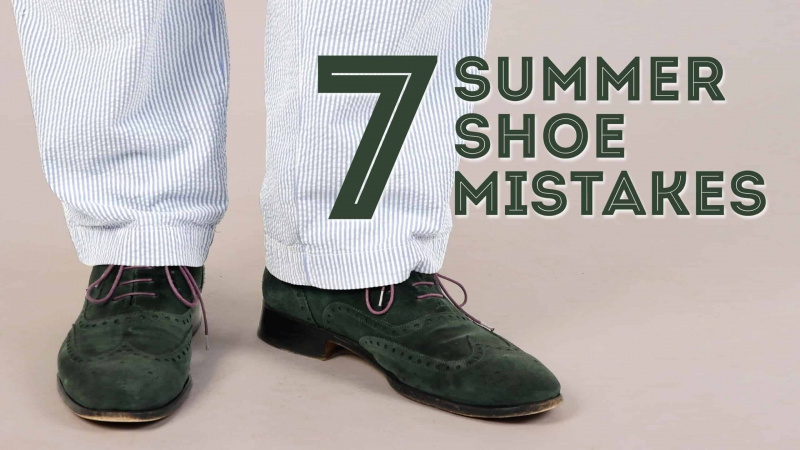 7 erros de sapato de verão escalados