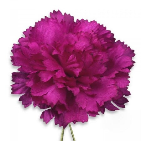 Flor de solapa de tamaño natural de clavel púrpura para el ojal - Fort Belvedere