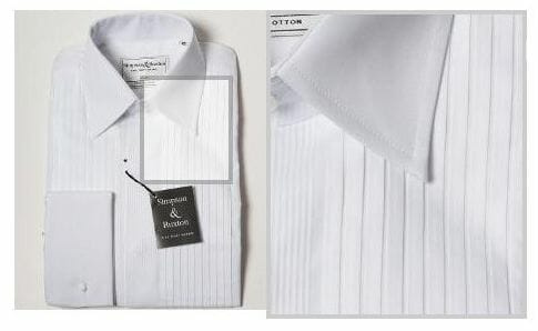 Chemise de soirée à plis suisses Simpson & Ruxton